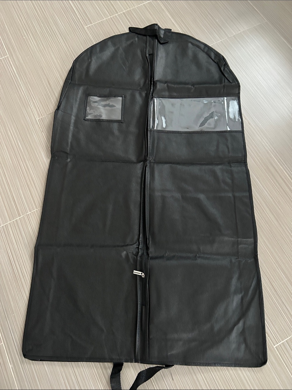 Black Garment Bag for Jackets & Coats - Protective Travel Cover